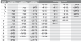 Tabella riassuntiva delle caratteristiche della classificazione “La classe del trefolo”